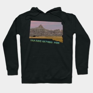 South Dakota State Outline (Badlands National Park) Hoodie